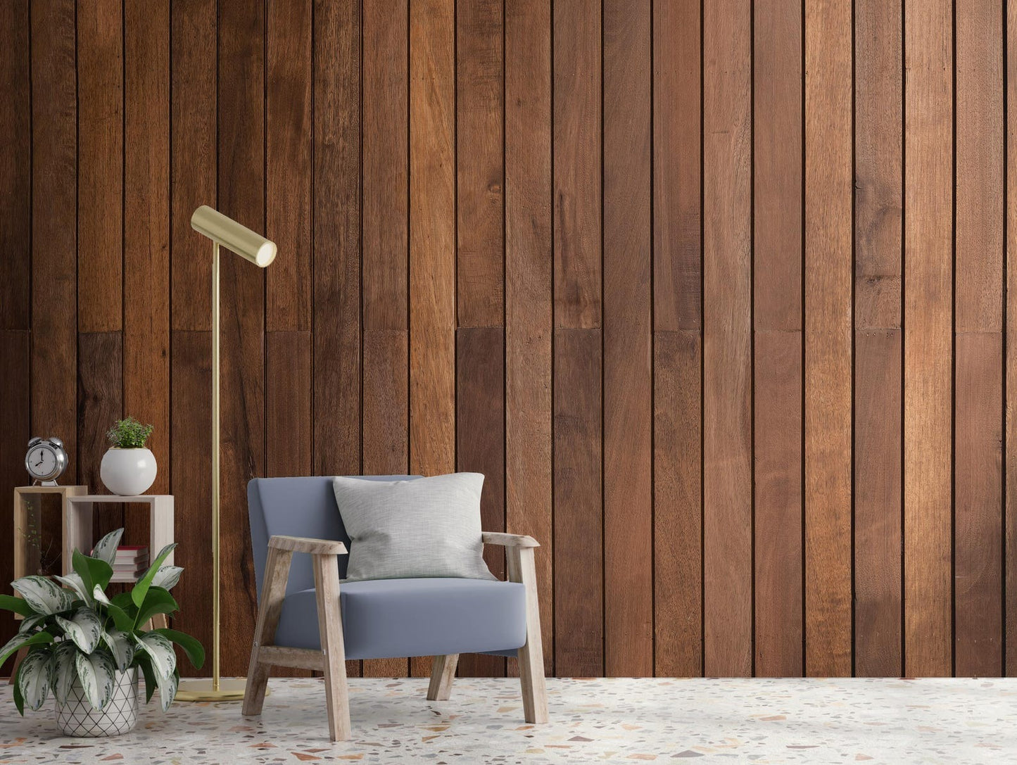 Papel para paredes tablas de madera