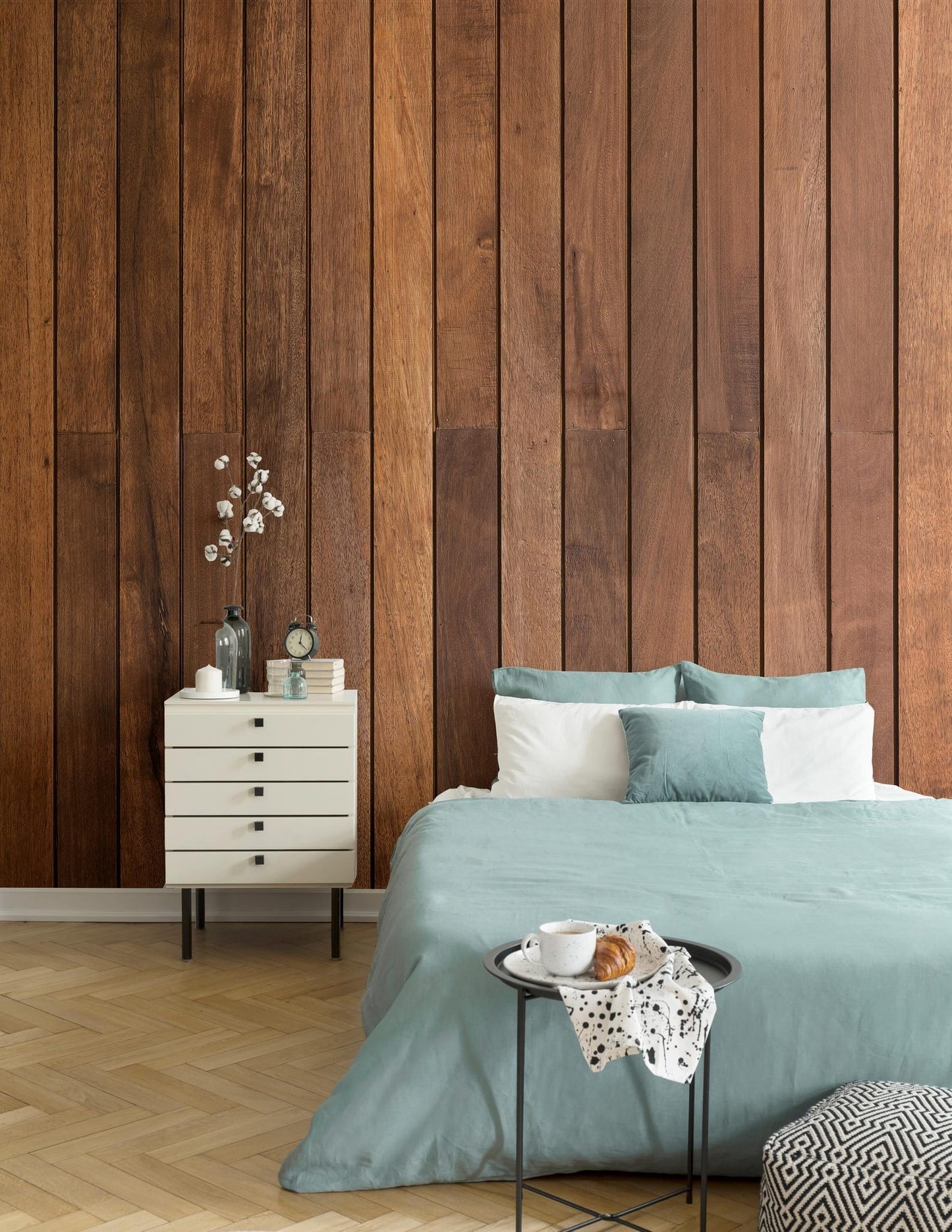 Papel para paredes tablas de madera