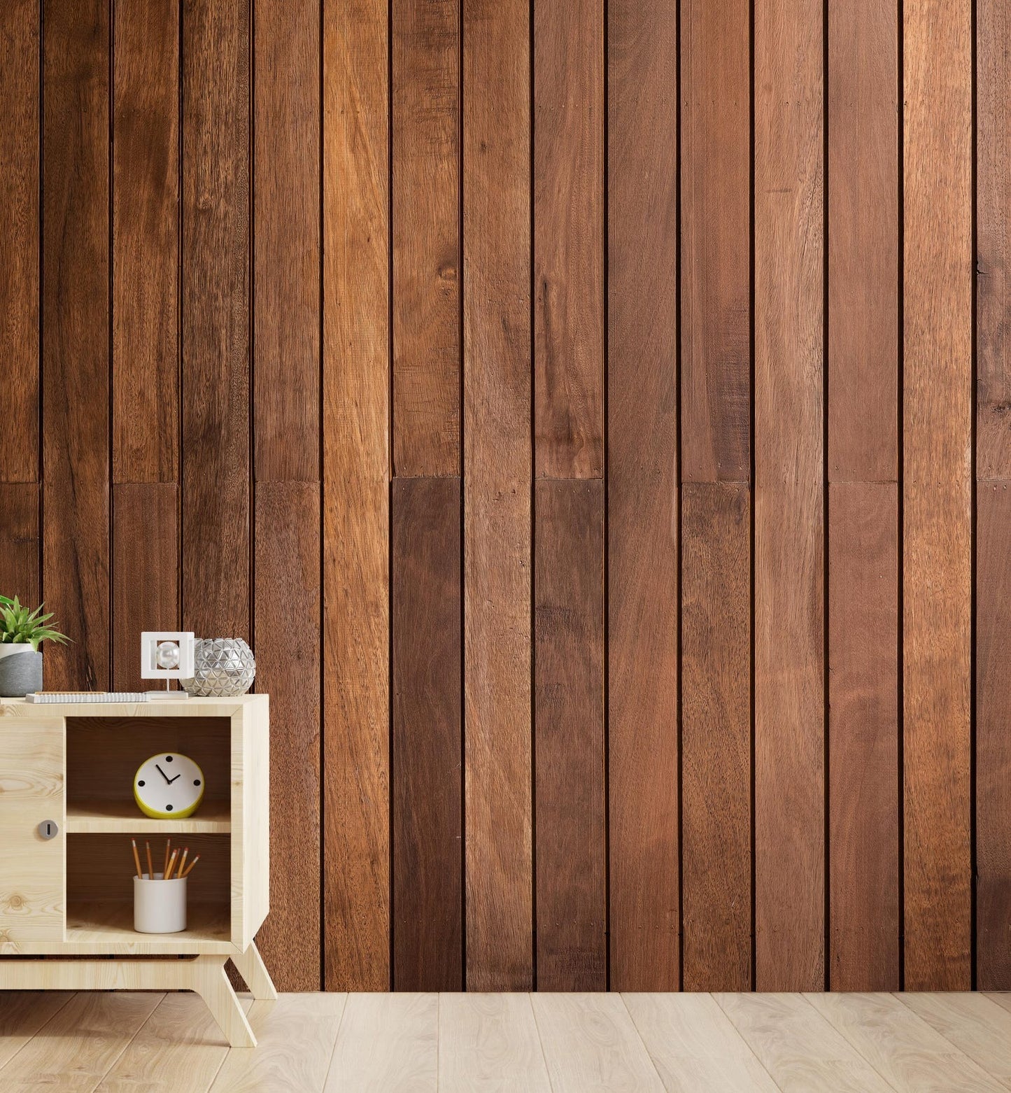Papel para paredes tablas de madera