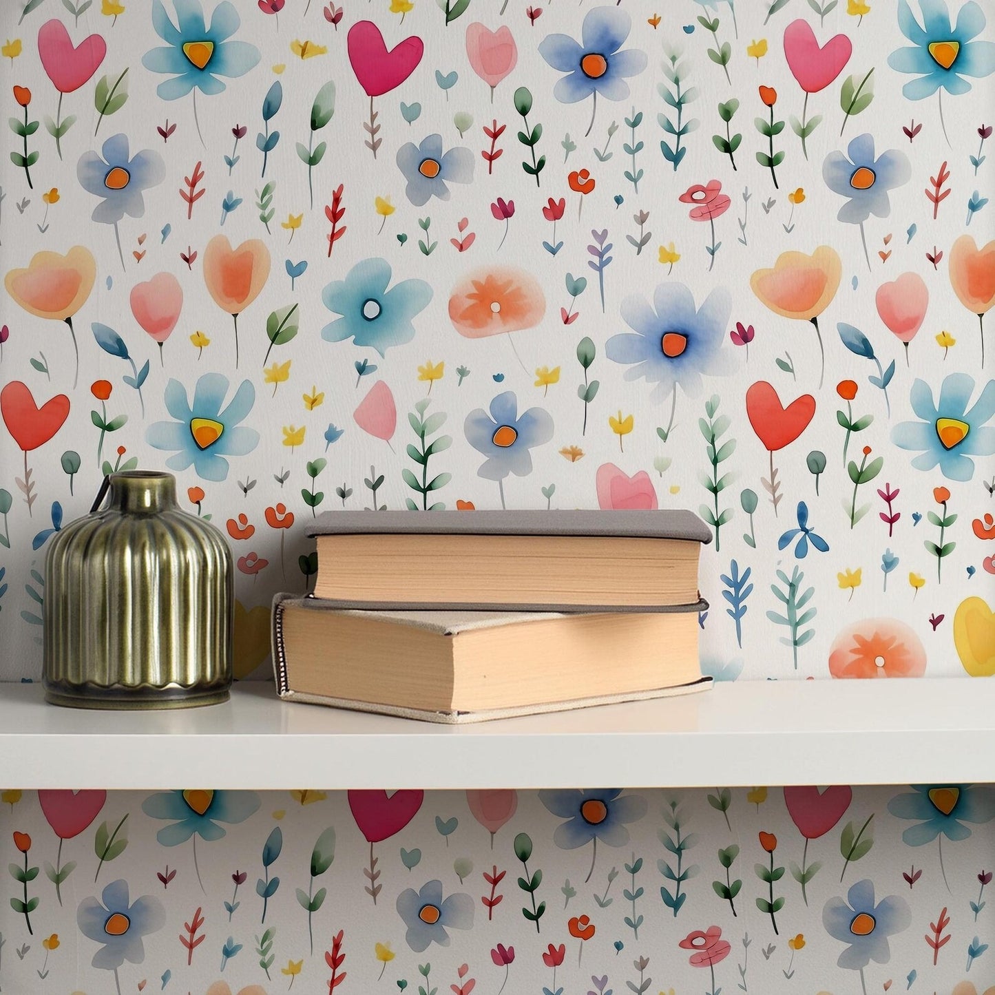 Papel para paredes Flores Mosaico 3