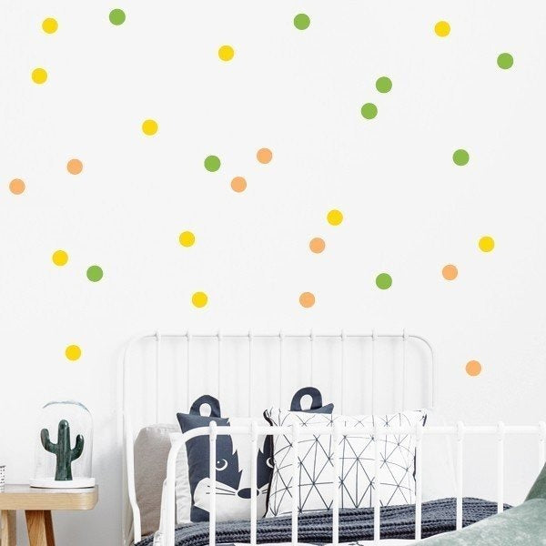 pegatinas de pared circulos colores variados