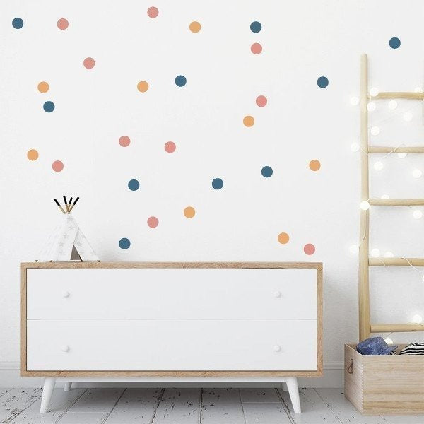 pegatinas de pared circulos colores variados