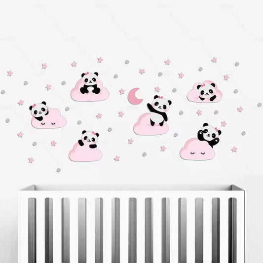 Combo de oso panda rosa