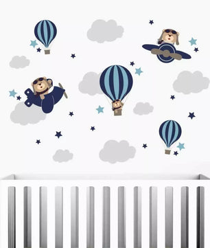 Conjunto de oso de aviador azul marino