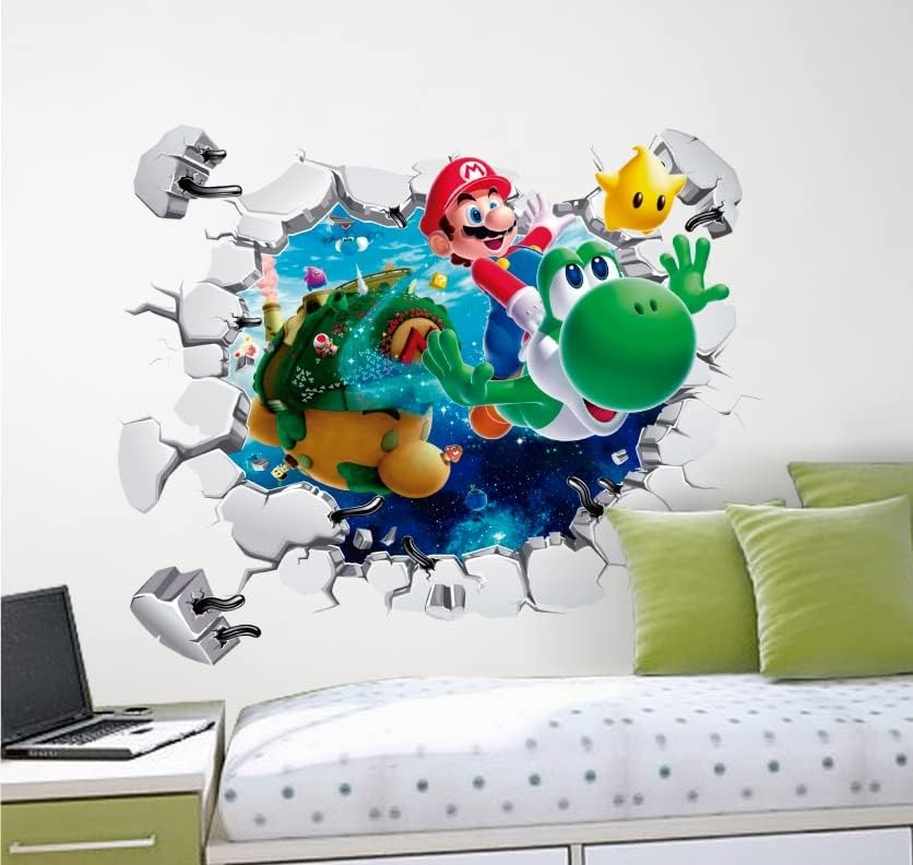 Vinilos decorativos Adhesivos infantiles de Pared mario bros 14 niño ...