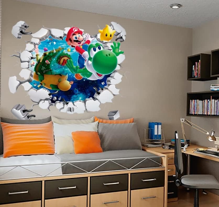 Vinilos decorativos Adhesivos infantiles de Pared mario bros 14 niño ...