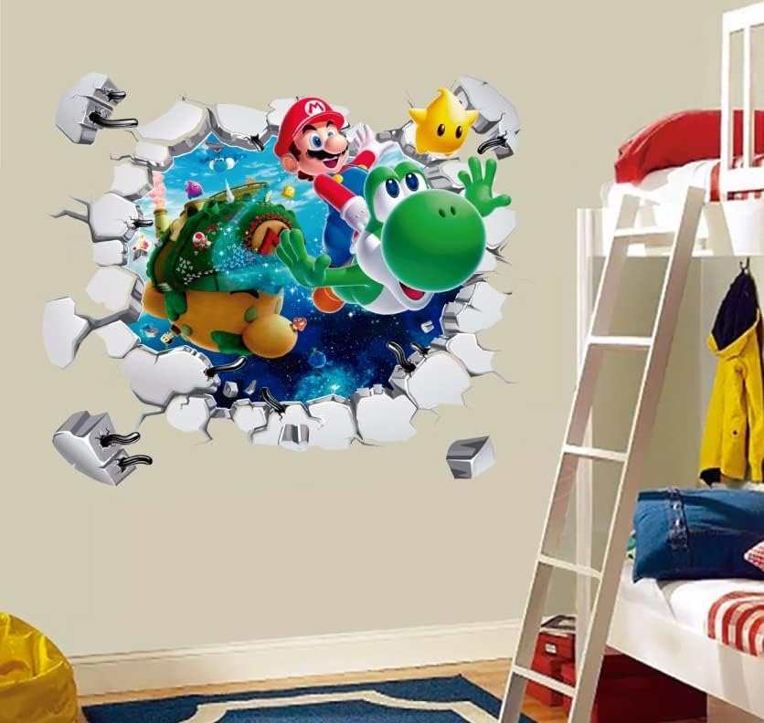Vinilos decorativos Adhesivos infantiles de Pared mario bros 14 niño ...