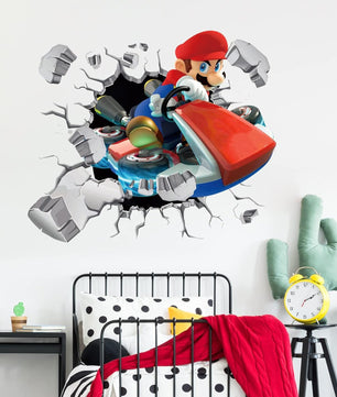 Vinilos decorativos Adhesivos infantiles de Pared mario bros 13 niño