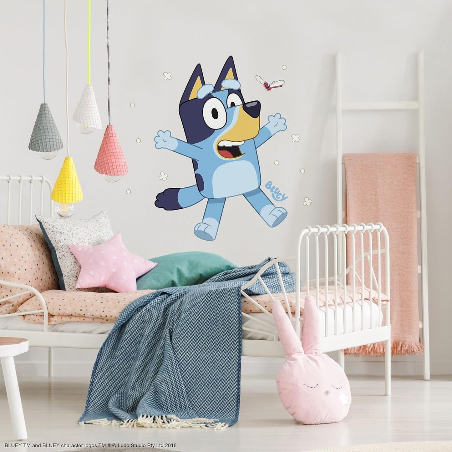 Vinilos decorativos Adhesivos infantiles de Pared Bluey Familia 3