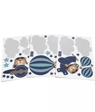 Conjunto de oso de aviador azul marino
