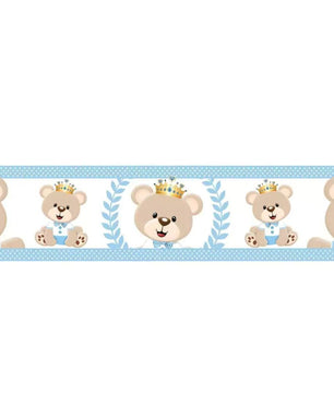 Cenefa infantil adhesiva Principe Oso
