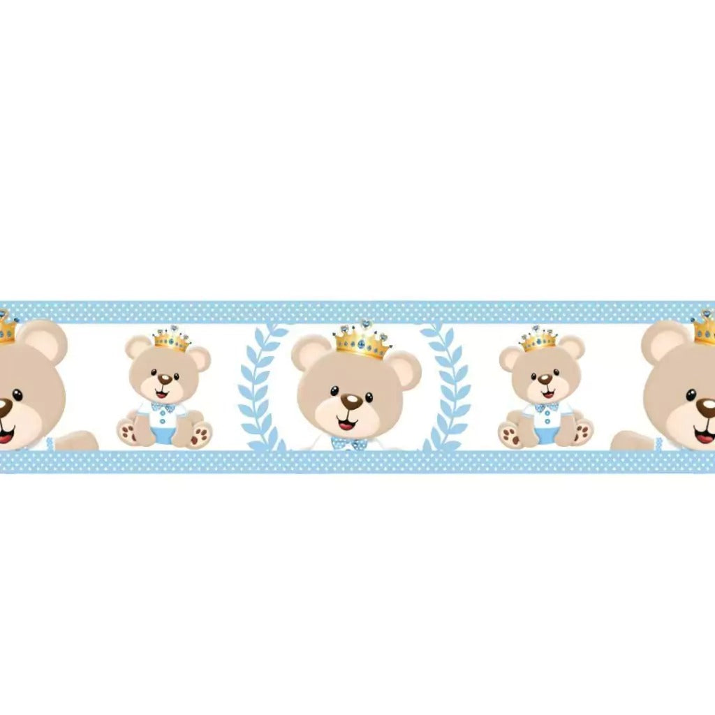 Cenefa infantil adhesiva Principe Oso
