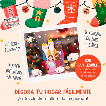 Vinil Electro estático para ventana Milagro de Paz