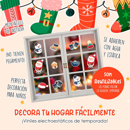 Vinil Electro estático para ventana MERRY CHRISTMAS