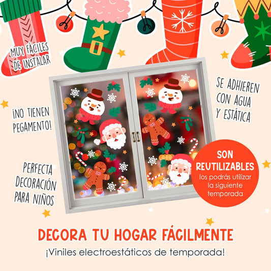 Vinil Electro estático para ventana Sueños en la Nieve