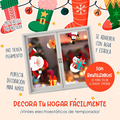Vinil Electro estático para ventanas Dulces Muñecos
