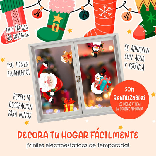 Vinil Electro estático para ventanas Dulces Muñecos