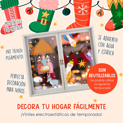 Vinil Electro estático para ventanas Estrella y Milagro