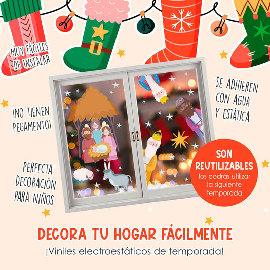 Vinil Electro estático para ventanas Estrella y Milagro