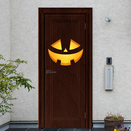 Vinilo para puerta Hallowen Rostro de Espanto