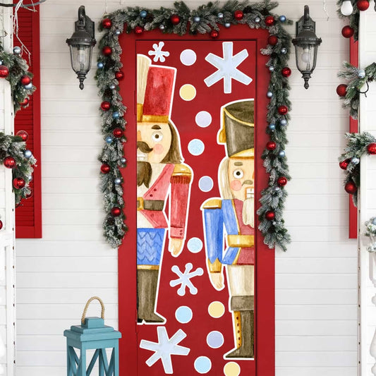 Vinilo para puerta Navidad Casca nueces
