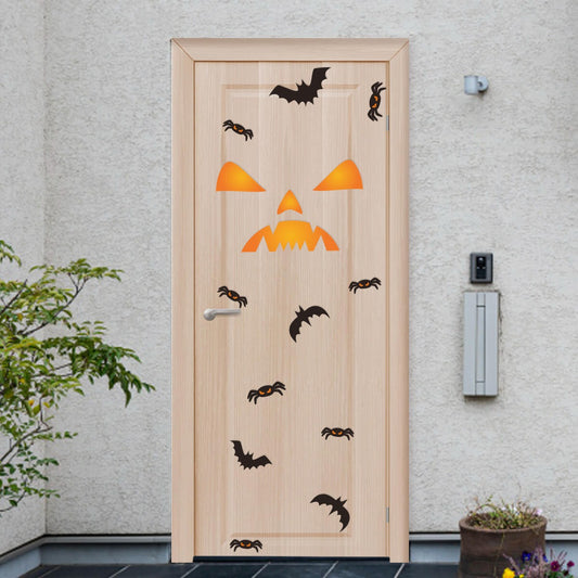 Vinilo para puerta Hallowen Sonrisa Macabra