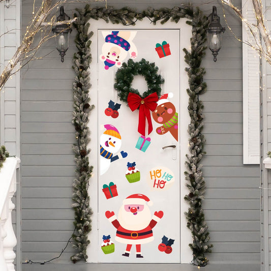 Vinilo para puerta Navidad  Risas y regalos