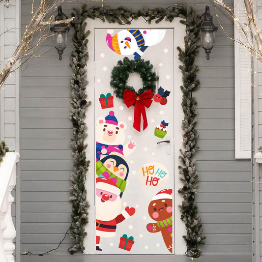 Vinilo para puerta Navidad  Aventuras del Polo Norte