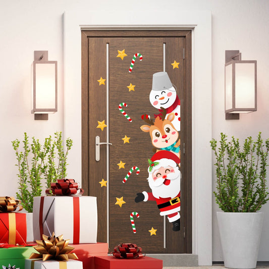 Vinilo para puerta Navidad Ayudantes de Santa