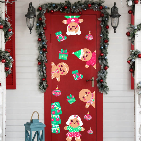 Vinilo para puerta Navidad  Ternura de jengibre