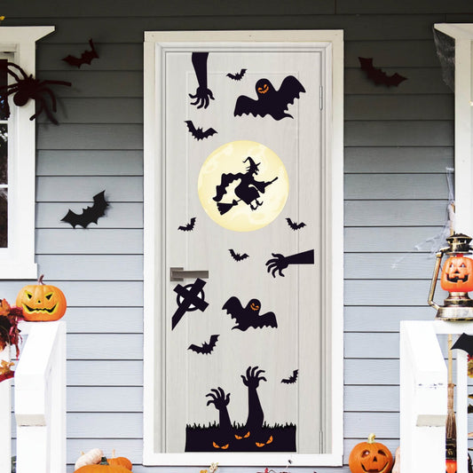 Vinilo para puerta Hallowen Noche de Brujas