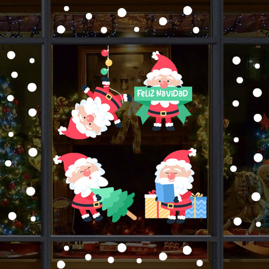 Vinil Electro estático para ventana SANTA CLAUS