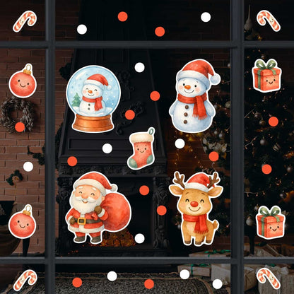 Vinil Electro estático para ventana Navidad magica