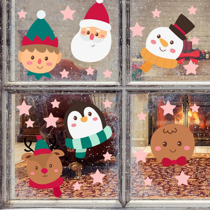 Vinil Electro estático para ventana Sonrisas de Navidad