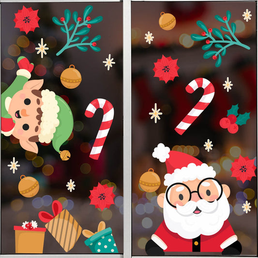 Vinil Electro estático para ventanas Alegría de Santa Claus