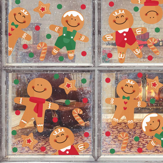 Vinil Electro estático para ventana Galletas de jengibre