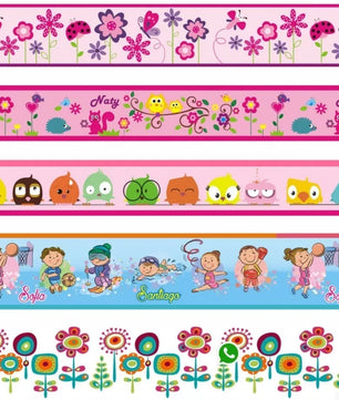 Cenefa infantil adhesiva para niñas