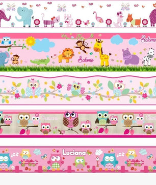 Cenefa infantil adhesiva para niñas