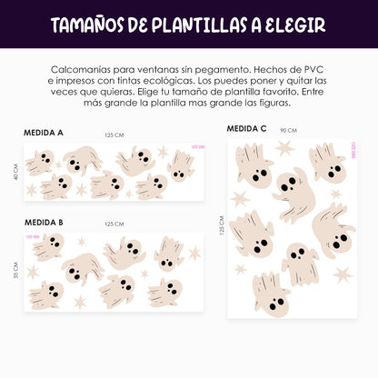 Vinil Electro estático para ventanas Fantasmas
