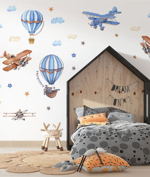 Aviones azules