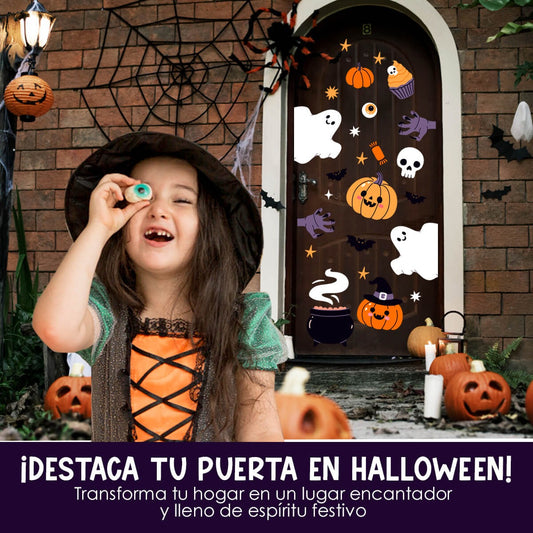 Vinilo para puerta Hallowen Noche de Hechizos