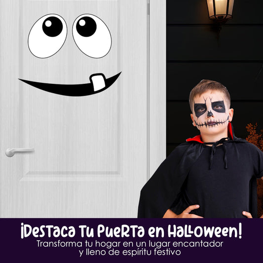 Vinilo para puerta Hallowen Monstruo