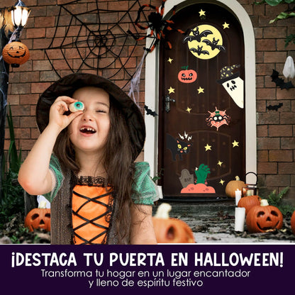 Vinilo para puerta Hallowen Cementerio de Aventuras