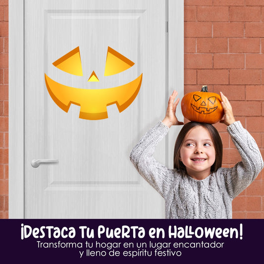 Vinilo para puerta Hallowen Rostro de Espanto