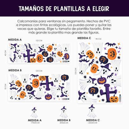Vinil Electro estático para ventanas Cementerio Encantado