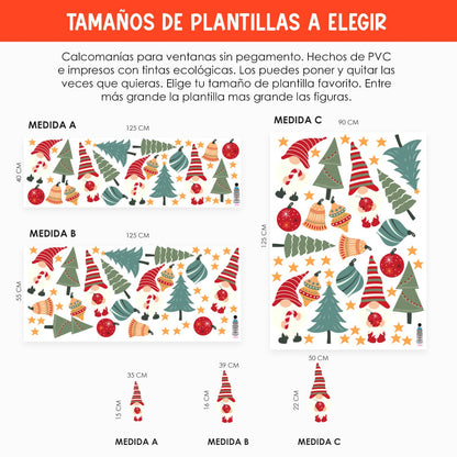 Vinil Electro estático para ventana Duendes de Alegría