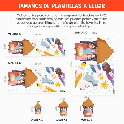 Vinil Electro estático para ventanas Estrella y Milagro