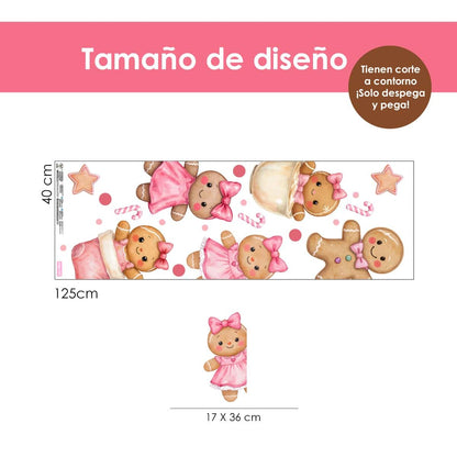 Vinilo para puerta Navidad Frosty Hugs