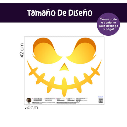 Vinilo para puerta Hallowen Da miedo