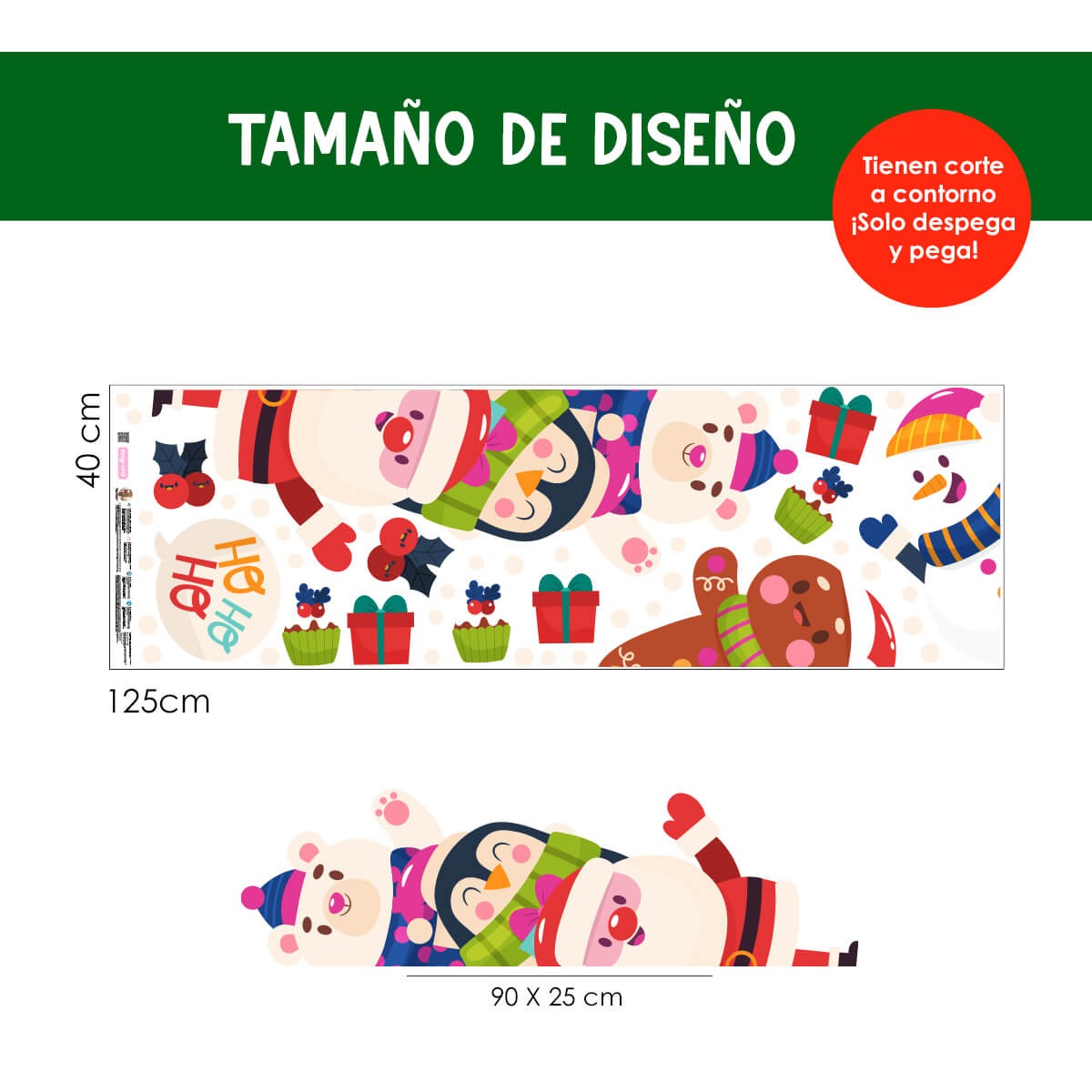 Vinilo para puerta Navidad  Aventuras del Polo Norte